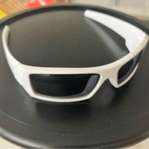 Oakley Gascan White Performance Glasses with Sleek Wraparound Design